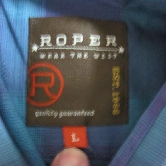 ROPER  MENS WESTERN RODEO STYLE SHIRT - Picture 10 of 10